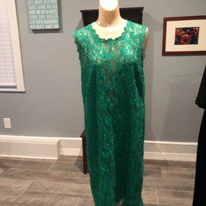 Emilio Pucci   Emerald Green Lace sheath.
